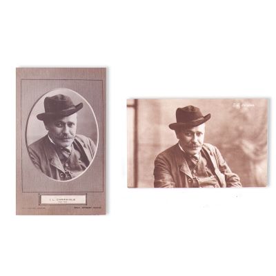 I. L. Caragiale, două cărți poștale fotografice