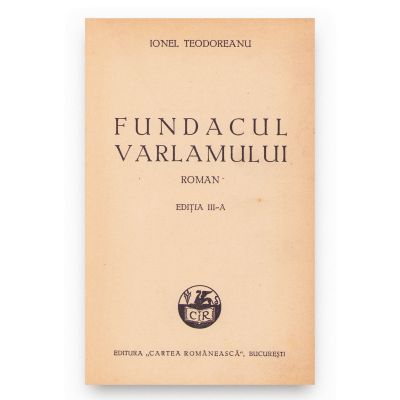 Ionel Teodoreanu, Fundacul Varlamului, 1939, cu dedicație