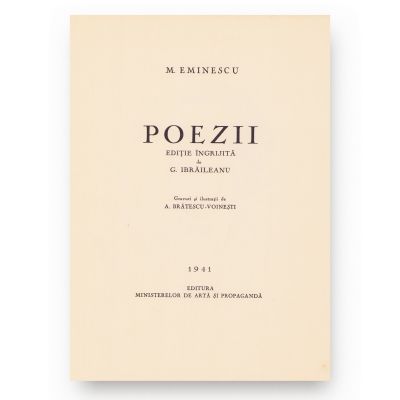 Mihai Eminescu, Poezii, ediție îngrijită de G. Ibrăileanu, 1941