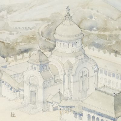 Proiectul Catedralei Maglavit, arhitect Constantin Pomponiu