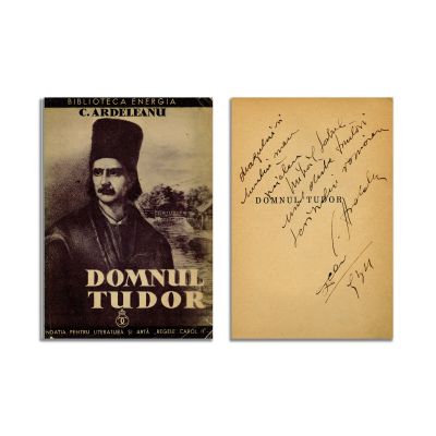 C. Ardeleanu, Domnul Tudor, 1934, cu dedicația autorului
