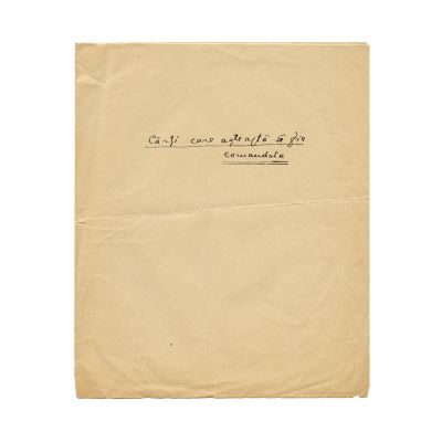 Mircea Eliade, Cărți care așteaptă să fie cumpărate, 7 pagini manuscris