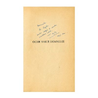 Tudor Arghezi, Ochii Maicii Domnului, [1934], cu dedicație