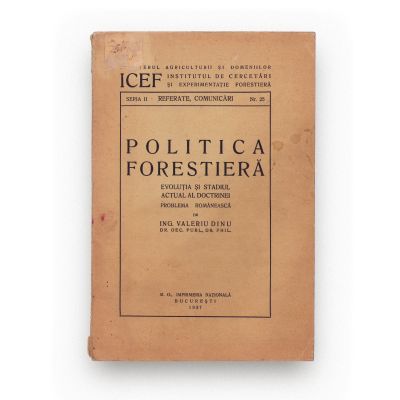 Institutul de Cercetări și Exploatări Forestiere, 5 broșuri, 1937-1948 