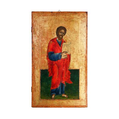 Sfinții Apostoli, tempera și foiță de aur pe lemn, două icoane rusești, începutul sec. XIX