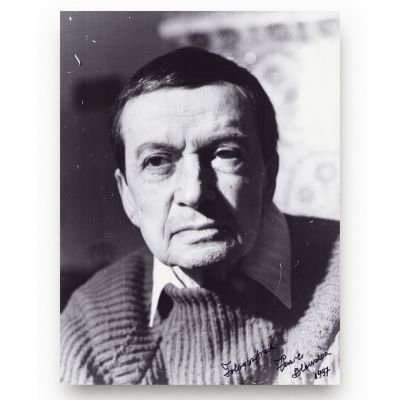 Portretul lui Geo Dumitrescu, fotografie realizată de Vasile Blendea, 1997