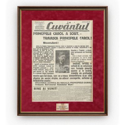 Publicația „Cuvântul”, 8 iunie 1930, Sosirea principelui Carol în România
