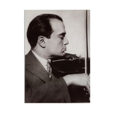 Bronisław Huberman, fotografie + bilet semnat olograf