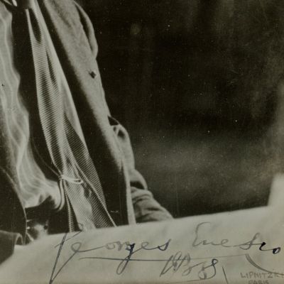 George Enescu, fotografie cu autograf, 1938