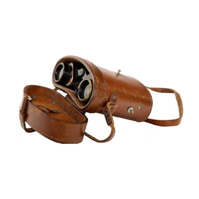 Binoclu, marca Carl Zeiss, cca. 1930 + etui din piele