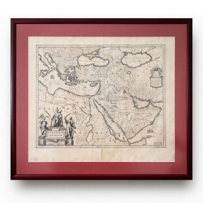 Willem Janszoon Blaeu, harta Imperiului Otoman, gravură în cupru, 1635 