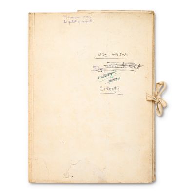 Arhiva de manuscrise cu poezii și versuri scrise de Geo Dumitrescu