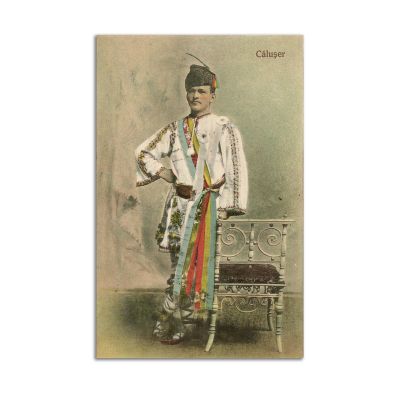 Călușari, două cărți poștale ilustrate, 1908