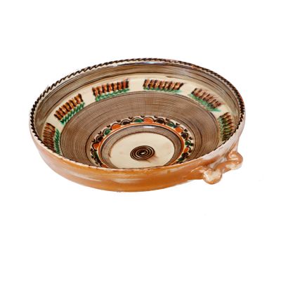 Strachină din ceramică, meșter Stelian Ogrezeanu