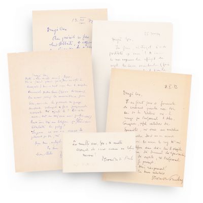 Veronica Porumbacu și Mihail Petroveanu, patru scrisori și două felicitări pentru Geo Dumitrescu