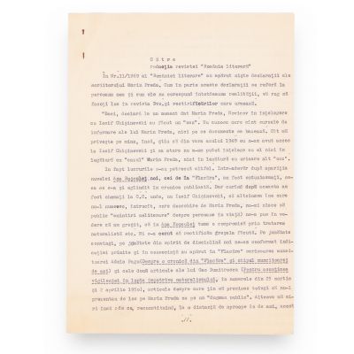 Mihail Novicov, scrisoare și adresă pentru Geo Dumitrescu privind declarațiile lui Marin Preda, 15 martie 1969