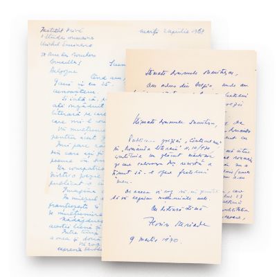 Florin și Mihail Steriade, trei corespondențe pentru Geo Dumitrescu, 1968-1970