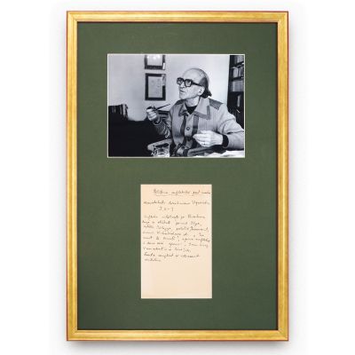 Mircea Eliade, Călătoria sufletului post-mortem, filă manuscris + fotografie