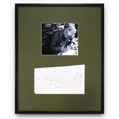 Emil Cioran, „M-am rostogolit în mileniile dinaintea mea și în cele de după mine…”, filă manuscris 