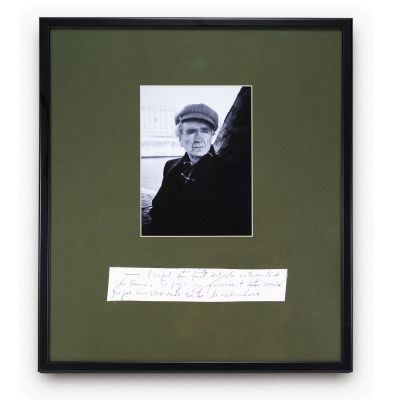 Emil Cioran, Spiritul cuvintelor este nenorocirea Franței, filă manuscris