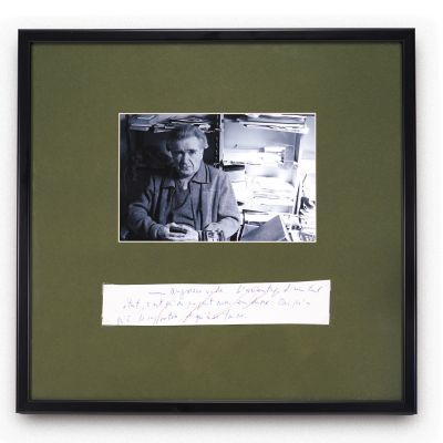 Emil Cioran, „Angoasa goală. Avantajul unei asemenea stări este că nu poți zice nimic”, filă manuscris