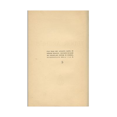Pompiliu Constantinescu, Tudor Arghezi, 1940, exemplar bibliofil