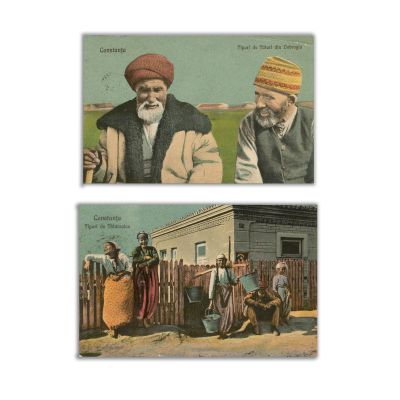 Tipuri de tătari, două cărți poștale ilustrate, cca. 1920 