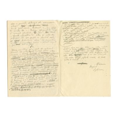 Mircea Eliade, manuscrisul eseului „De ce nu mai citim?”