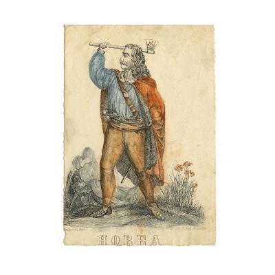 Horea, litografie colorată manual, Institutul litografic A. Bilț