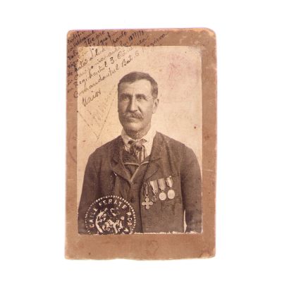 Velicu Ilie, militar român din campania 1877-1878, fotografie de epocă