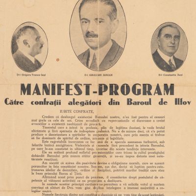 Manifest-program către confrații alegători din Baroul de Ilfov