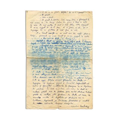 Nicolae Labiș, manuscris „Duțu” - Piesă rară