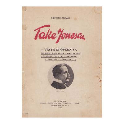 Romulus Seișanu, Take Ionescu, 1930