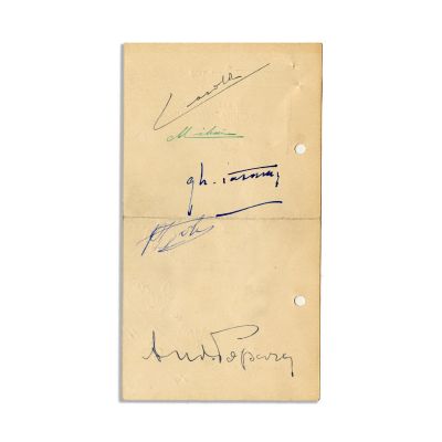 Meniul mesei cavalerilor „Virtutea aeronautică”, 1937