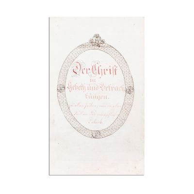 Manuscris religios de secol XIX, în limba germană