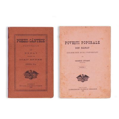 Ioan Epure, Poezii și cântece poporale din Banat, 1913 + George Cătană, Povești poporale din Banat, 1908 