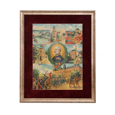 Cromolitografie a orașului Constanța, cca. 1913