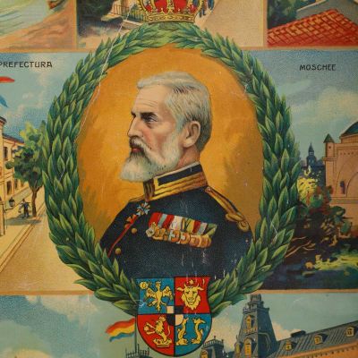 Cromolitografie a orașului Constanța, cca. 1913
