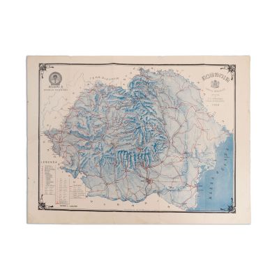 D. N. Drăniceanu, Harta simbolică a României, 1928 