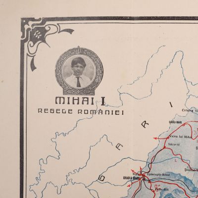 D. N. Drăniceanu, Harta simbolică a României, 1928 