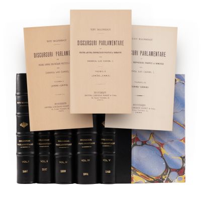 T. Maiorescu, Discursuri Parlamentare cu priviri asupra dezvoltării politice a României sub domnia lui Carol I, 1897-1915, 5 volume