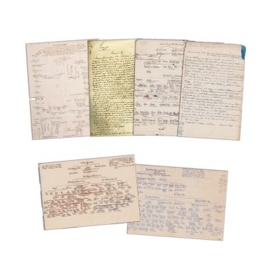 Alexandru Oteteleșanu, copia unei declarații + patru arbori genealogici familia Oteteleșanu