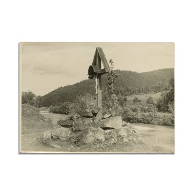 Troiță din Valea Bradin, Bucovina, fotografie de epocă