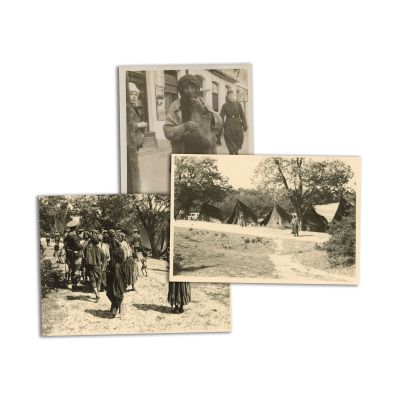 Țigani în șatră, trei fotografii de epocă