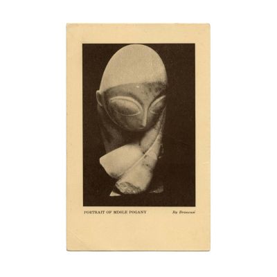 Domnișoara Pogany de C. Brâncuși, carte poștală de la Armory Show, 1913 - Piesă rară