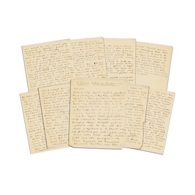Mircea Eliade, R. Grousset, Histoire des Croisades, manuscris 