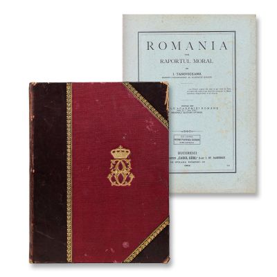 I. Tanoviceanu, România sub raportul moral, 1902, cu monograma regelui Carol I 