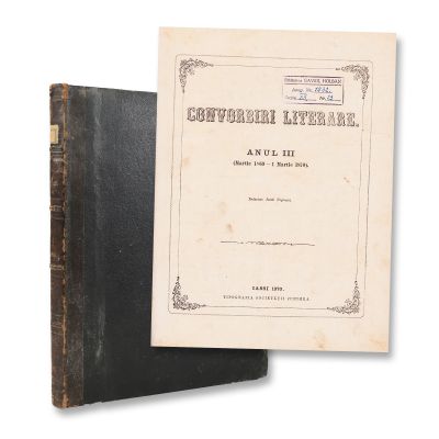 Publicația „Convorbiri Literare”, Anul III, 24 numere, 1869-1870, cu scrieri diverse de V. Alecsandri