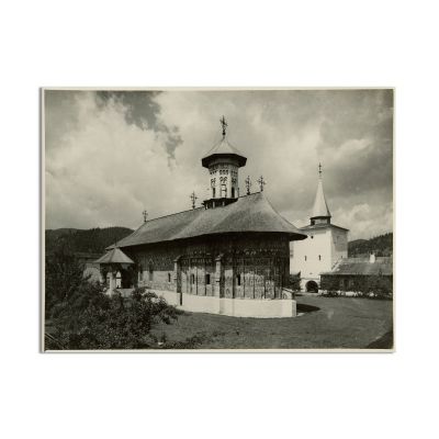 Mănăstirea Sucevița, fotografie de epocă, fotograf Emil Fischer
