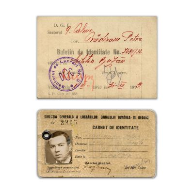 Grădinaru Petre, două cărți de identitate, 1950-1953